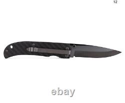 Couteau pliant Boker Plus Anti-Grav Liner avec lame en céramique de 3.13 pouces et manche en fibre de carbone