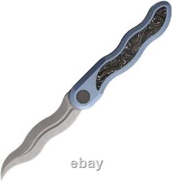 Couteau pliant CMB Made Knives avec lame en acier S35VN de 3,13 pouces en titane/fibre de carbone