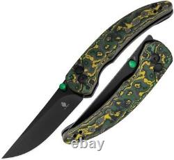 Couteau pliant Chili Pepper de Kizer Cutlery avec lame en acier S90V et manche en fibre de carbone