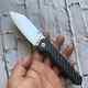 Couteau Pliant Kansept Knives Bulldozer Avec Lame En Acier Cpm-s35vn Et Manche En Fibre De Carbone