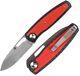 Couteau Pliant Kansept Knives Mato Lame En Acier Damas 3,25 Pouces Manche En Fibre De Carbone / G10