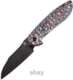 Couteau pliant Kansept Knives Prometheus 3.25 lame en acier CPM S35VN fibre de carbone