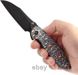 Couteau pliant Kansept Knives Prometheus 3.25 lame en acier CPM S35VN fibre de carbone