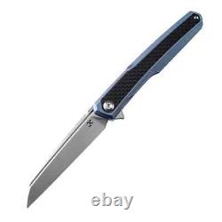 Couteau pliant Kansept Knives avec lame en acier CPM-S35VN de 3.50 pouces en titane et en fibre de carbone