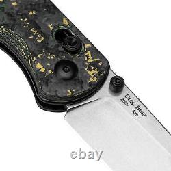 Couteau pliant Kizer Anzo Drop Bear Clutch Lock avec lame 20CV Stonewashed de 2,97 pouces et manche épais.