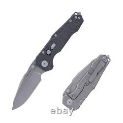 Couteau pliant Real Steel Evolution avec manche en fibre de carbone et lame en S35VN gris Stonewash 9913