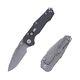 Couteau Pliant Real Steel Evolution Avec Manche En Fibre De Carbone Et Lame En S35vn Gris Stonewash 9913