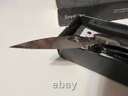 Couteau pliant Spyderco Black Quince Kopa C92BQP de mars 2007 rare - Seulement 600 exemplaires fabriqués.
