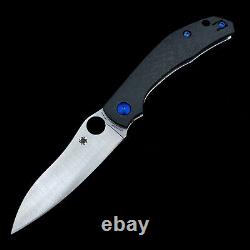 Couteau pliant Spyderco Kapara C241CFP avec manche en fibre de carbone S30v et 3 options de couleur