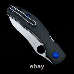 Couteau pliant Spyderco Kapara C241CFP avec manche en fibre de carbone S30v et 3 options de couleur