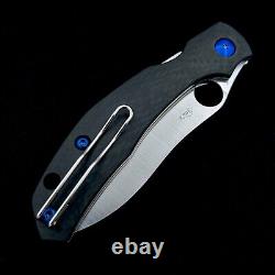 Couteau pliant Spyderco Kapara C241CFP avec manche en fibre de carbone S30v et 3 options de couleur