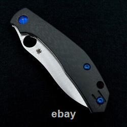 Couteau pliant Spyderco Kapara C241CFP avec manche en fibre de carbone S30v et 3 options de couleur