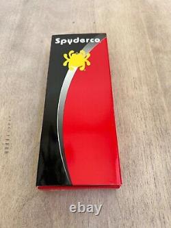 Couteau pliant Spyderco Sage 5 à verrouillage par compression C123CFPCL - Tout neuf