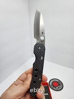 Couteau pliant Spyderco Smock C240CFP avec verrouillage par compression et lame de 3,39 pouces