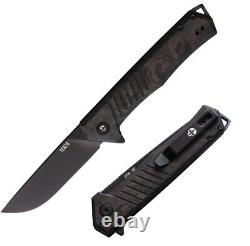 Couteau pliant Tekto Knives F1 Alpha Liner avec lame en acier D2 de 3,13 pouces et manche en fibre de carbone.