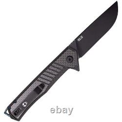 Couteau pliant Tekto Knives F1 Alpha avec lame en acier D2 et manche en fibre de carbone 3.10