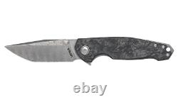 Couteau pliant Viper Katla FCM avec manche en fibre de carbone marbrée et lame en damas VA5980FCM