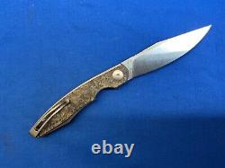 Couteau pliant Viper Knives Belone M390 Voxnaes en fibre de carbone/titane doré d'Italie