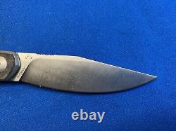 Couteau pliant Viper Knives Belone M390 Voxnaes en fibre de carbone/titane doré d'Italie