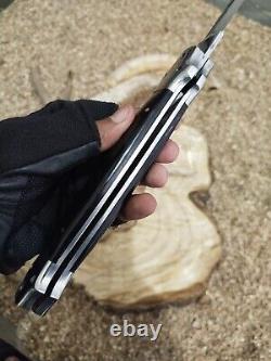 Couteau pliant à ressort avec manche en corne de buffle 13,5 cm Milano Stiletto italien