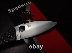 Couteau pliant chinois Spyderco C65CFP Lum discontinué neuf dans sa boîte - envoi rapide
