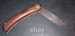 Couteau vintage ACE OF SPADES de Friedr Herder Abr. Sohn Solingen Allemagne des années 1800