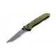 Couteaux Benchmade Bailout 537sgy-1 Denté En Acier Carbone Cpm-m4 Avec Aluminium Vert