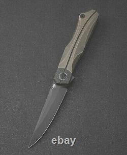 Couteaux Bestech Thyra Couteau Pliant 3,56 M390 Lame D'acier Titanium / Fibre De Carbone