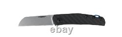 Couteaux Zero Tolerance 0230 pliants en fibre de carbone noire Anso CPM 20CV inoxydable