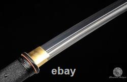 Épée Acier Plié T10 Acier Honsanmai Kobuse Jihada Forged Kogarasu Maru #750
