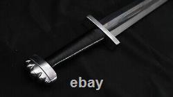 Épée Viking Artisanale 1095 Raccords En Acier Plié Aiguillés