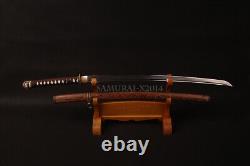 Épée de sabre militaire officielle 98Official Saber Gunto japonais aiguisée Katana de samouraï en acier plié