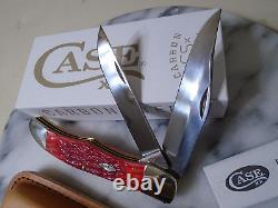 Étui XX Couteau de poche pliant de chasseur à 2 lames 6265 CS Os rouge Peach Seed 31960