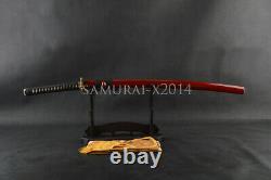 Fancy Carp Tsuba Battle Ready Sword Damas Polded Steel Blade Japonais Katana