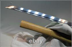 Japanese Ninja Shrine Secte Tang Samurai Sword Katana Folded Steel Blade #4212