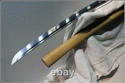 Japanese Ninja Shrine Secte Tang Samurai Sword Katana Folded Steel Blade #4212