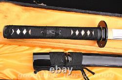 Japon Samouraï Épée Katana Pliée Haute Carbone Acier Rasoir Sharp Bataille Prêt #72