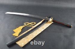 Japonais Katana Sword Full Tang Plié 11 Fois Carbon Steel Sharp Blade