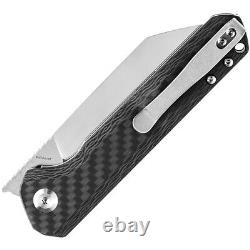 Kansept Couteaux Bulldozer Pocket Knife Carbon Fiber Folding S35vn Blade 1028c2