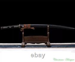 Katana Kobuse Jihada Forgé W Clay Tempered Blade Japonais Samouraï Épée #3434