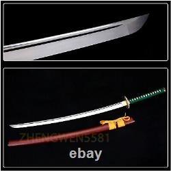 Lame De Carbone Pliée À La Main Acier Katana Japonais Samurai Full Tang Sharp Sword