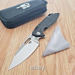 Meilleur couteau pliant Bestech Knives Shodan 3.88 lame en acier S35VN manche en CF / titane