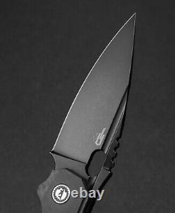 Meilleur couteau pliant Exploit de Bestech Knives, lame en acier S35VN, manche en titane/CF