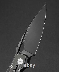 Meilleur couteau pliant Exploit de Bestech Knives, lame en acier S35VN, manche en titane/CF