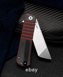 Meilleur couteau pliant à lame Titan Liner de Bestech Knives 2.95 en acier 154CM avec manche en G10/fibre de carbone
