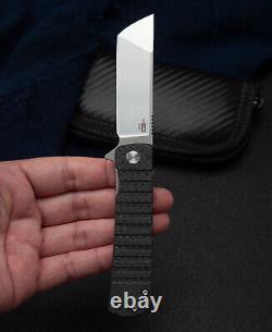 Meilleur couteau pliant à verrouillage linerlock Bestech Knives Titan avec lame en acier 154CM et fibre de carbone.