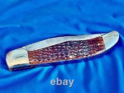 Nice Vintage Cas XX 6265sab Red Bone Polding Hunter Couteau De Poche