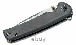 Nous Couteau Co Pliant Couteau 3.5 Cpm-20cv Lame D'acier Fibre De Carbone / Poignée De Titane