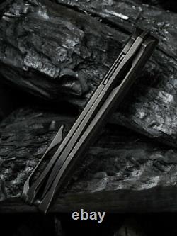 Nous Couteau Void Opus Couteau Pliant 2.88 Lame D'acier 20cv Titanium / Fibre De Carbone