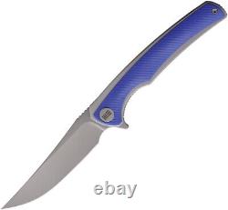 Nous Knife Model 704 Pocket Knife Linerlock Bleu G10 & Acier Pliant Inoxydable D2